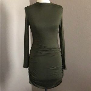 Olive green dress
